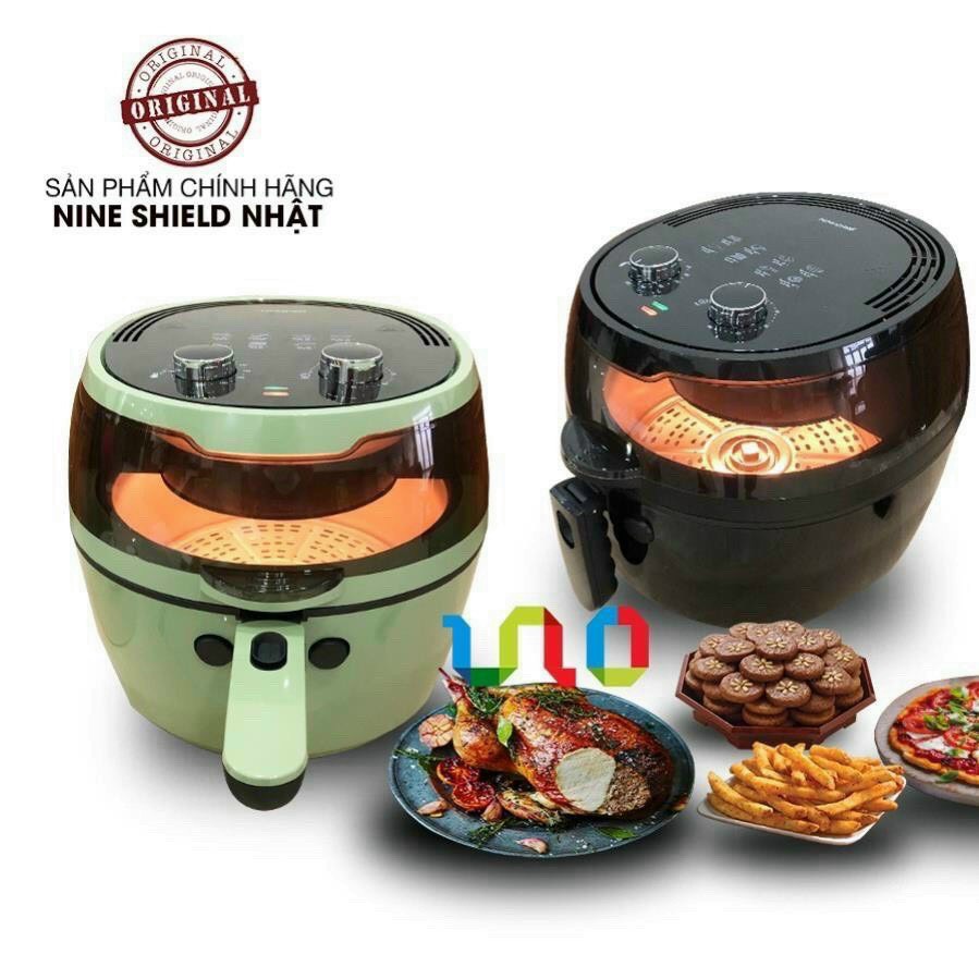 NỒI CHIÊN KHÔNG DẦU 8L NINESHIELD KB-6001M 8 LÍT BẢO HÀNH 12 THÁNG