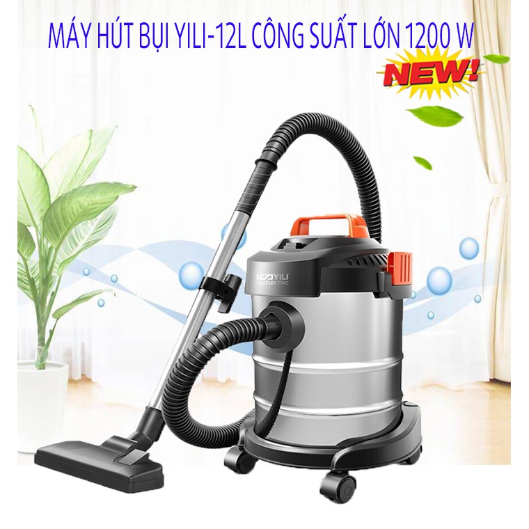 Máy hút bụi công nghiệp Yili 12 lít - Công suất 1200W thế hệ mới