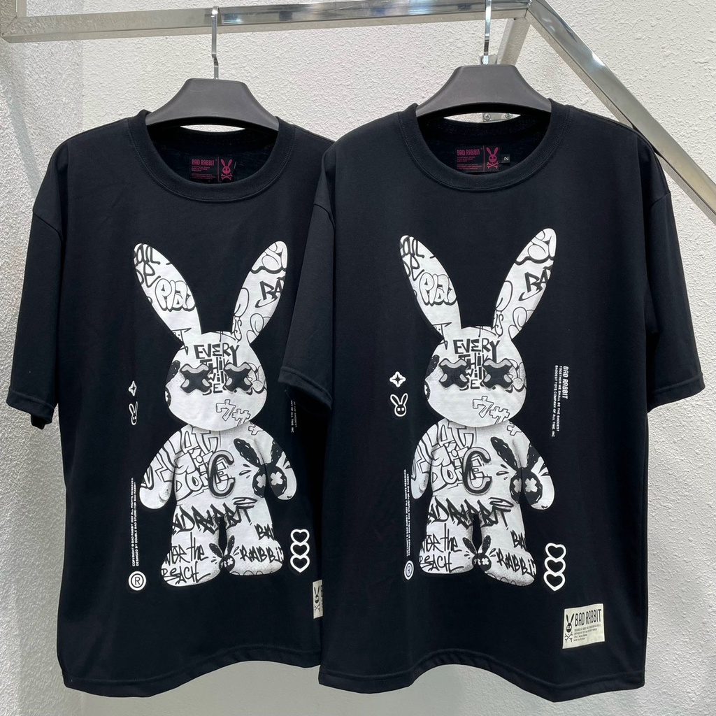 Áo thun Badd.Rabbit Grafitiiii local brand unisex - Áo phông nam nữ tay lỡ, form rộng wearzone