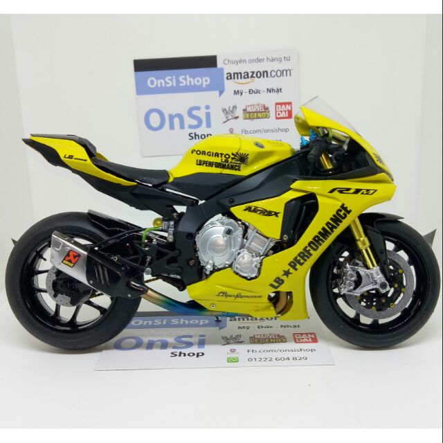 YAMAHA YZF - R1M 1/12 TAMIYA MÔ HÌNH XE MOTOR ĐỘ LB + AK