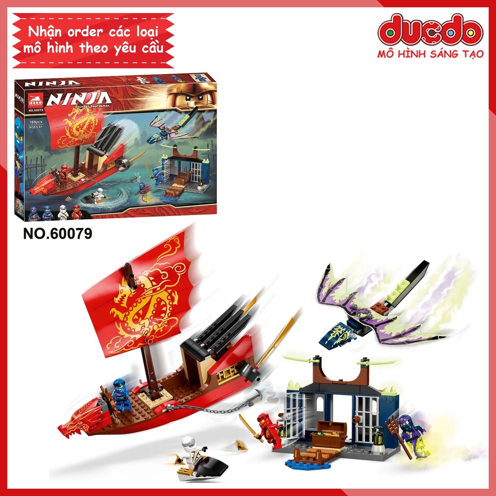 TANK 60079 Lắp ghép Ninjago Tàu chiến hạm bay Bounty - Đồ chơi Xếp hình Mô hình Ninja 71749 BELA LARI