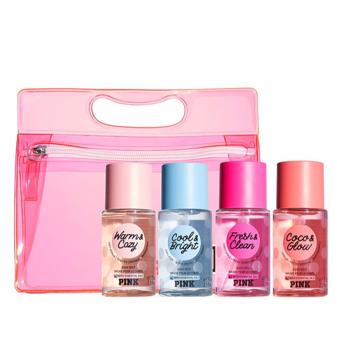 XỊT THƠM PINK VICTORIA'S SECRET MIST 75ML WARM & COZY | FRESH & CLEAN | BEACH FLOWER | URBAN BOUQUET