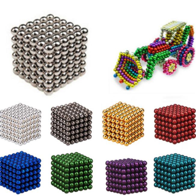 6 Quả Bóng Nam Châm Đồ Chơi Buckyballs Neocube 3mm - Silver 7rkc - 216 Cái