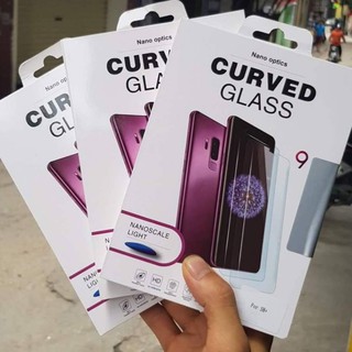 Kính cường lực uv dành cho samsung s6 edge/ s6 edge plus/ s7 edge/ s8/ s8 plus/ s9/ s9 plus full màn hình trong suốt