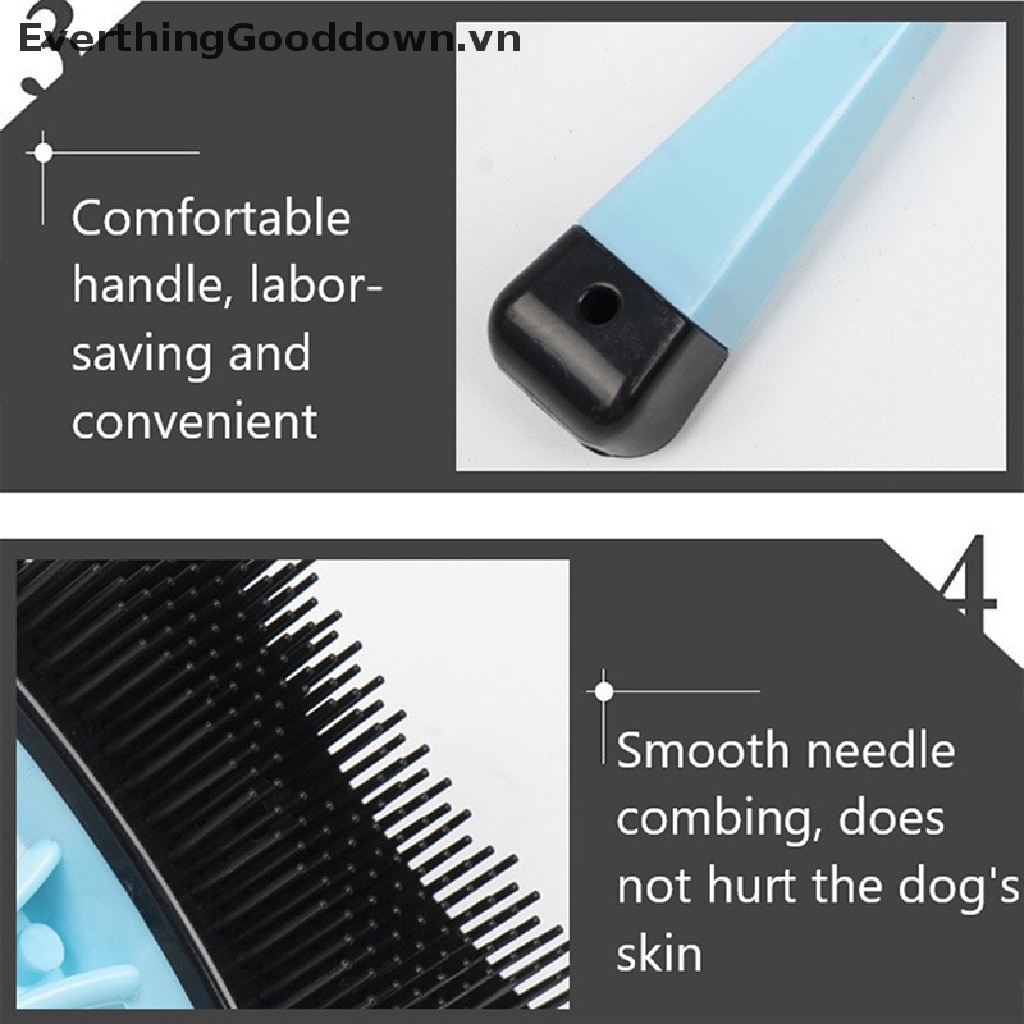Everthinggood Lược Chải Lông Bằng Nhựa Tự Động Cho Thú Cưng