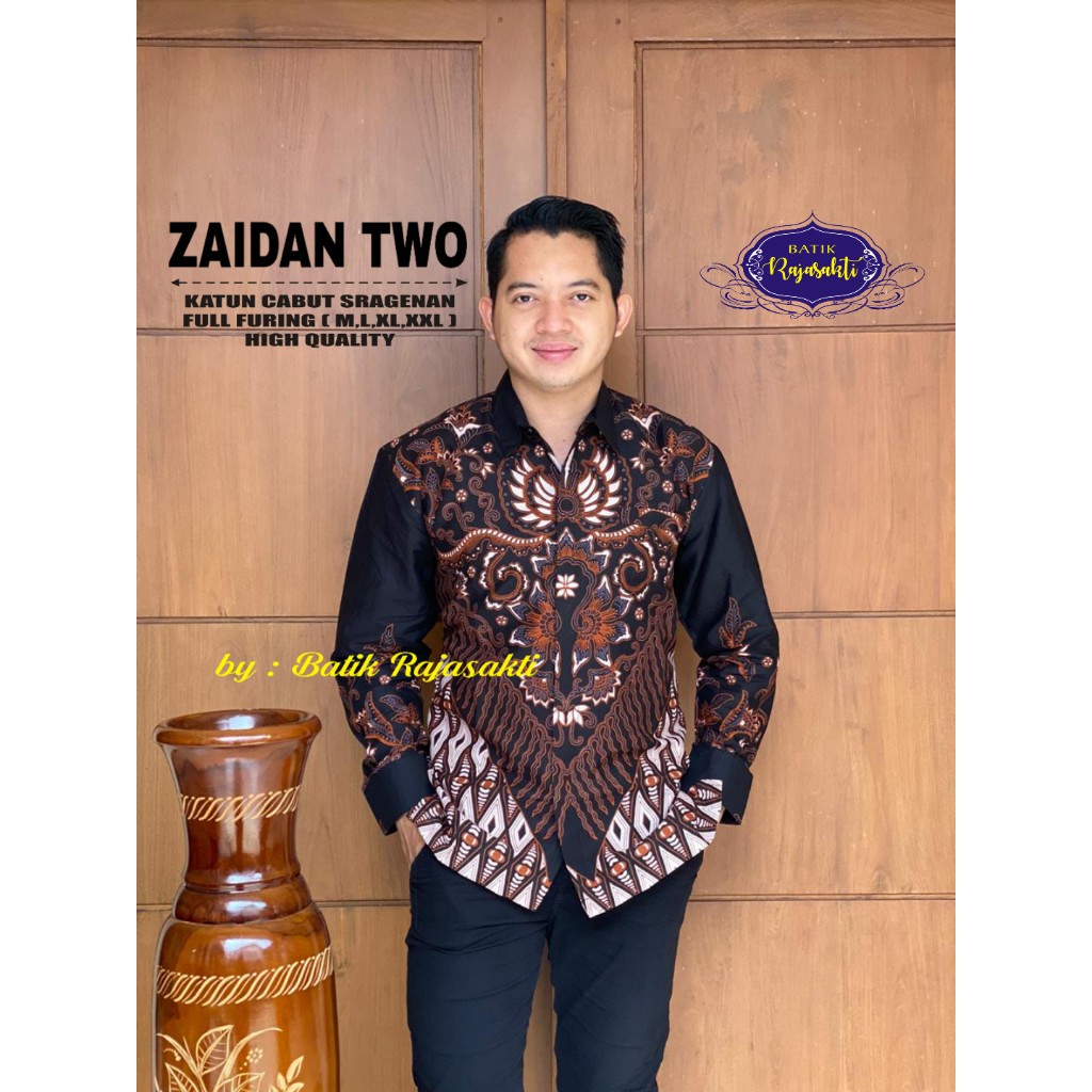 Zaidan Áo sơ mi Cotton 2 lớp tay dài PREMIUM độc quyền cho nam