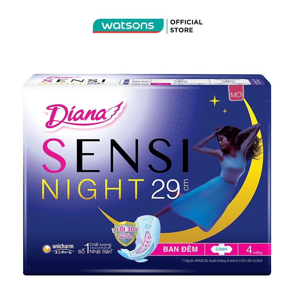 Băng Vệ Sinh Sensi Night 29cm 4 Miếng