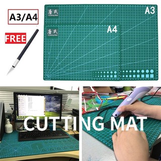 A3/A4 Tấm lót cắt giấy Cutting mat khổ Thớt cắt giấy kirigami