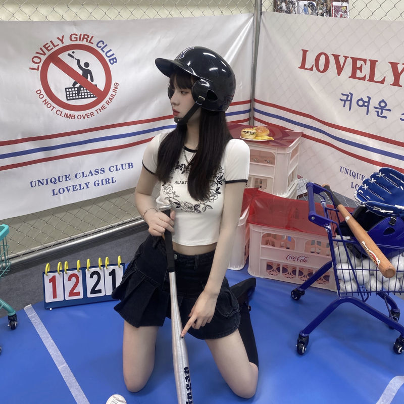 chân váy jean Dáng Chữ A Xếp Ly Trẻ Trung Hợp Thời Trang | BigBuy360 - bigbuy360.vn