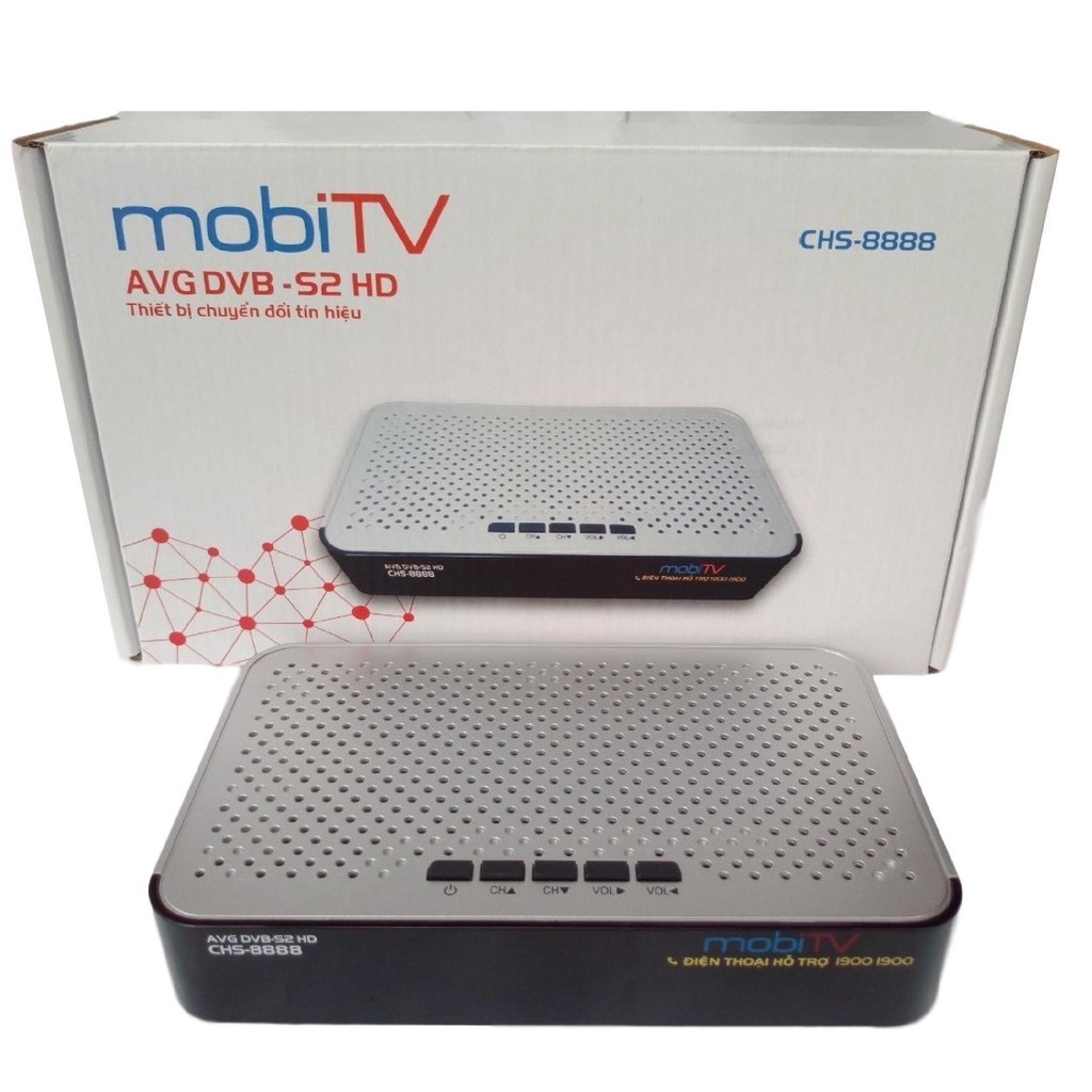 [Tặng 180k cước] Đầu MobiTV S2 HD dùng chảo xem VTV3, VTV6, TodayTV, THVL1,2, HTV3 miễn phí