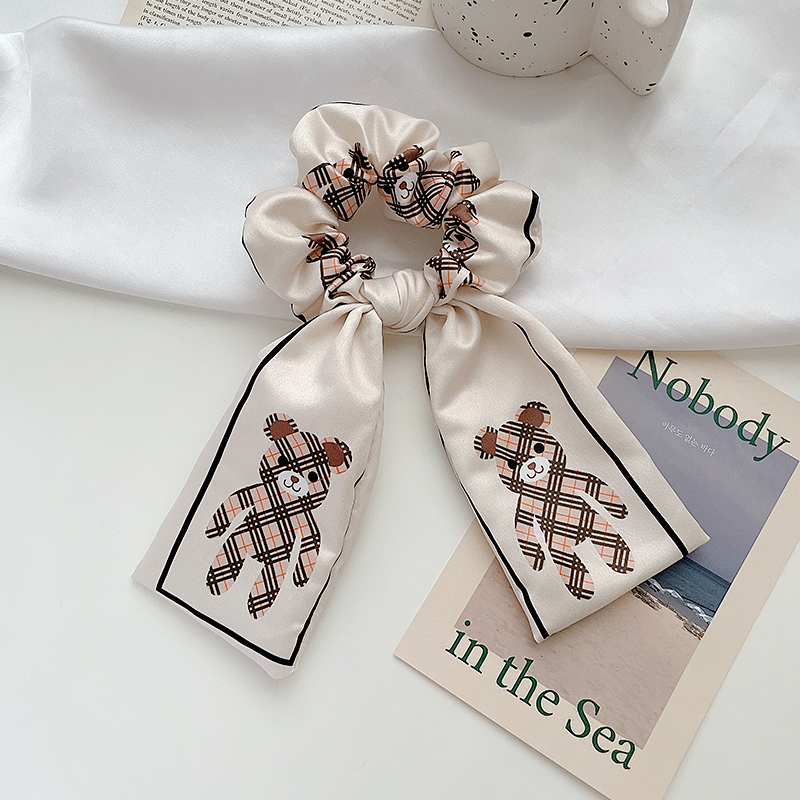 Dây Buộc Tóc Đính Nơ Xinh Xắn Phong Cách Hàn Quốc Cho Nữ