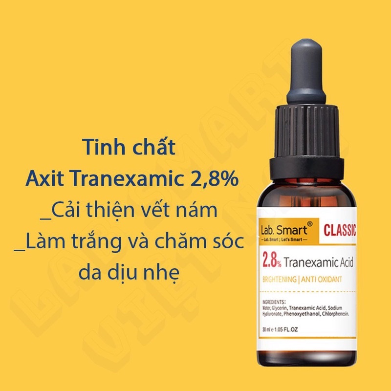 Tinh chất serum [VÀNG CLASSIC] 2.8% Tranexamic Acid dưỡng trắng da, cải thiện nám 30ml Dr Hsieh Lab Smart Đài Loan