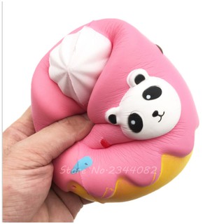 Squishy Bánh Kem Dâu Panda Jumbo