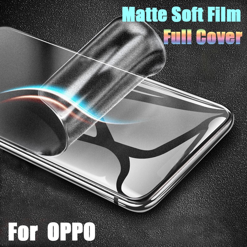 Miếng Dán Màn Hình Nhám Trắng Cho Oppo F11 Pro F9 A52 A92 A5 A7 A3S A5S A33 A53 A5 A9 2020 A71 Realme 5 6 7 Pro 5i 6i C2 C3 C11 C12 C15