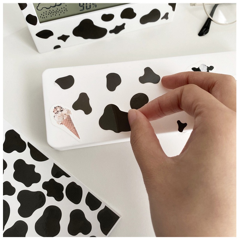 Sticker Dán Trang Trí Hình Đốm Bò Sữa Milk Cow