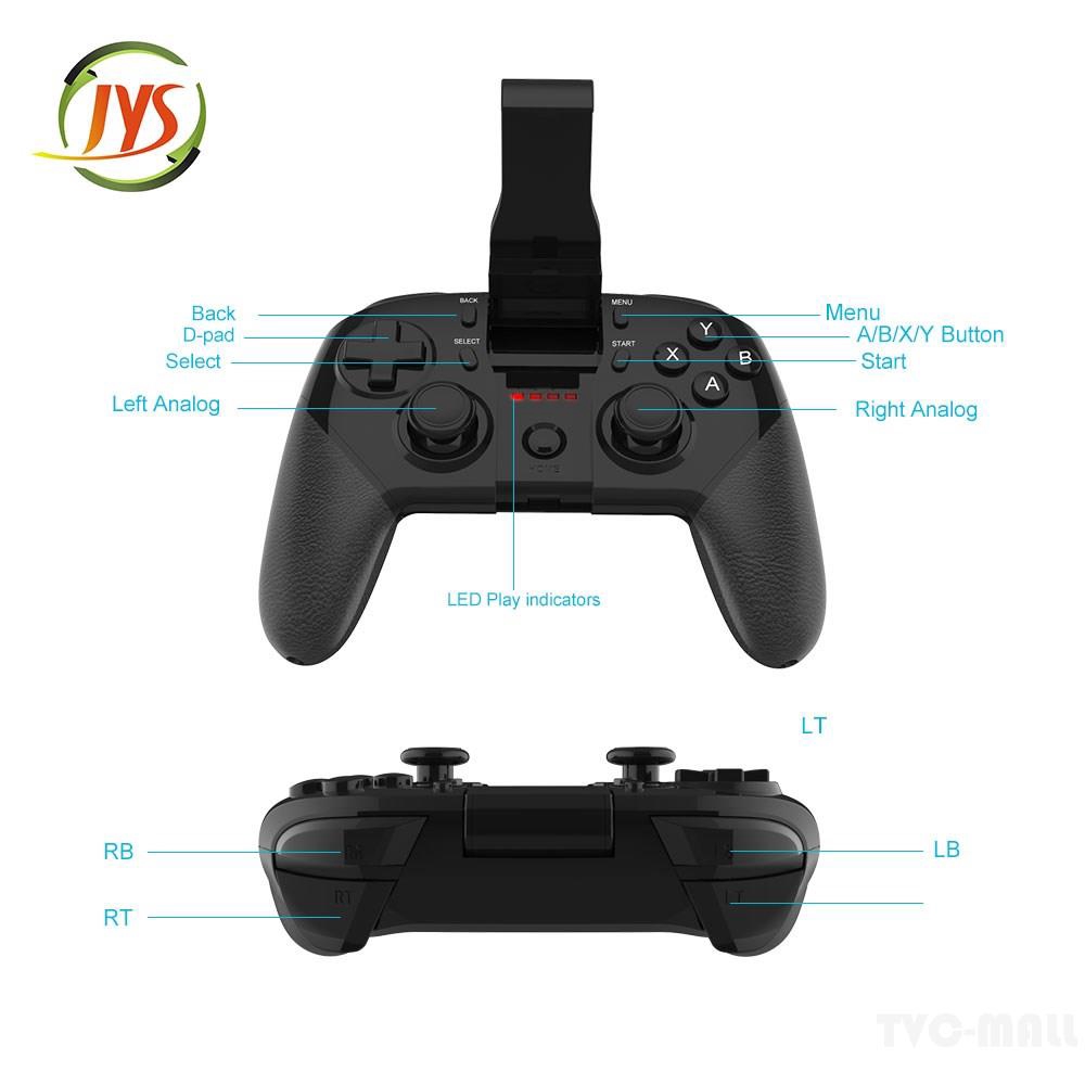 JYS SP101 Universal Bluetooth Gamepad Wireless Controller for iOS/Android Smartphone/Smart TV/TV Box