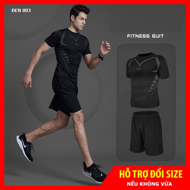 Bộ Đồ Tập GYM Nam Mẫu Mới 2022, Set Quần Áo Thể Thao Tập GYM Nam Loại Đẹp