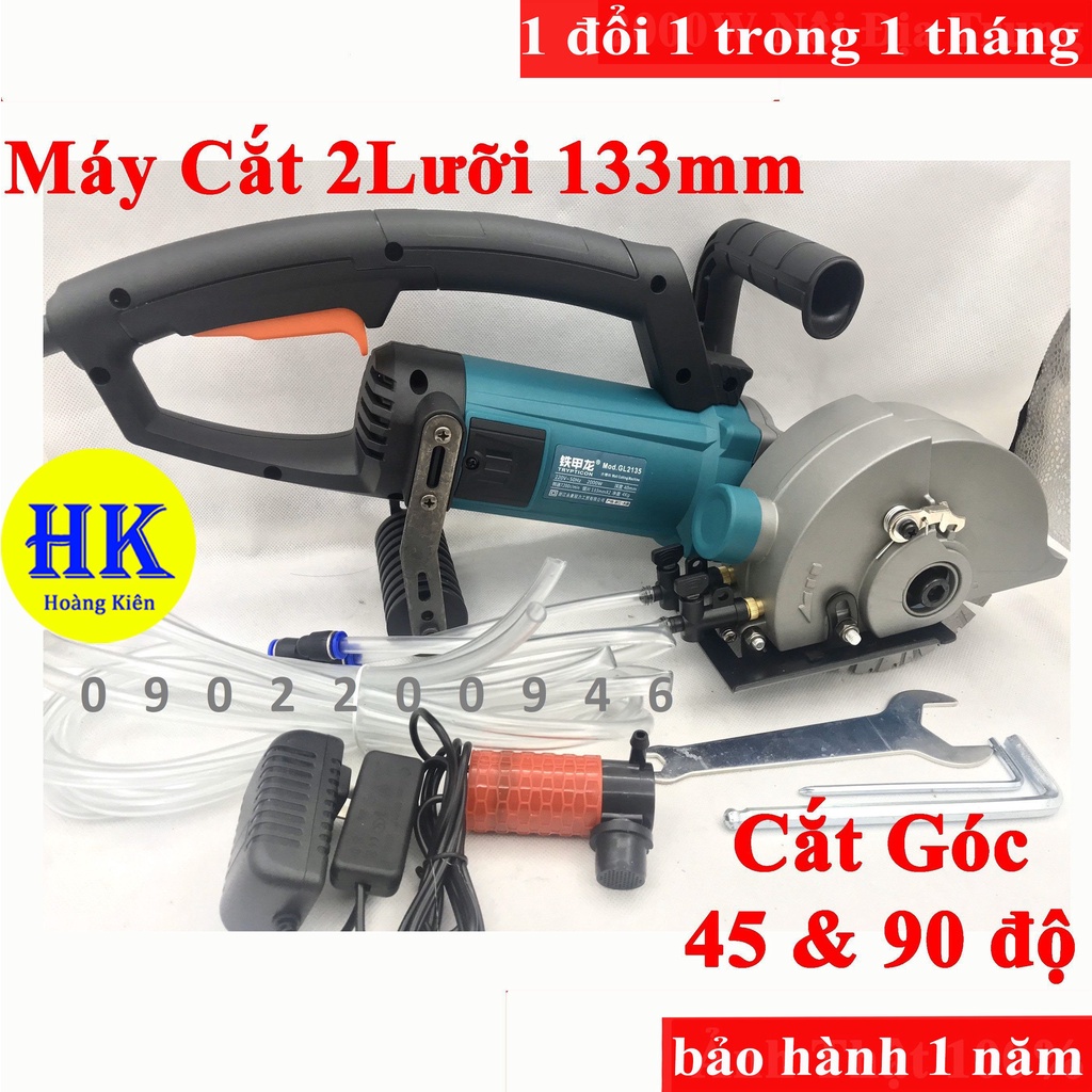 máy cắt rãnh tường 2 lưỡi Gl2135 - MANDA 02-125 nội địa trung