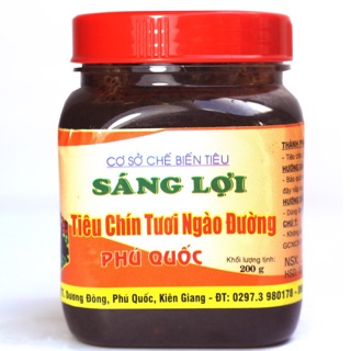 Tiêu chín tươi ngào đường Sáng Lợi 200g