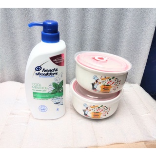(tặng 2 thố sứ 400ml) Dầu Gội Head & Shoulder Bạc Hà Chai 625ML