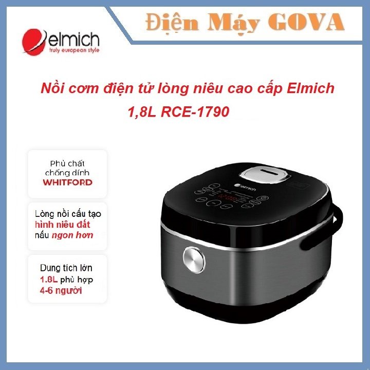 Nồi Cơm Điện Elmich 1,8L RCE-1790