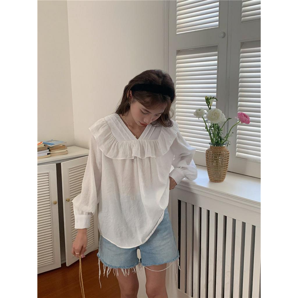 61531 Áo Sơ Mi Dài Tay Thanh Lịch Tinh Tế