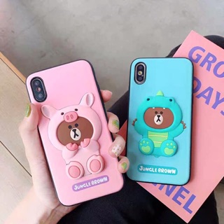 ỐP GẤU NỔI SILICONE - CASE IPHONE