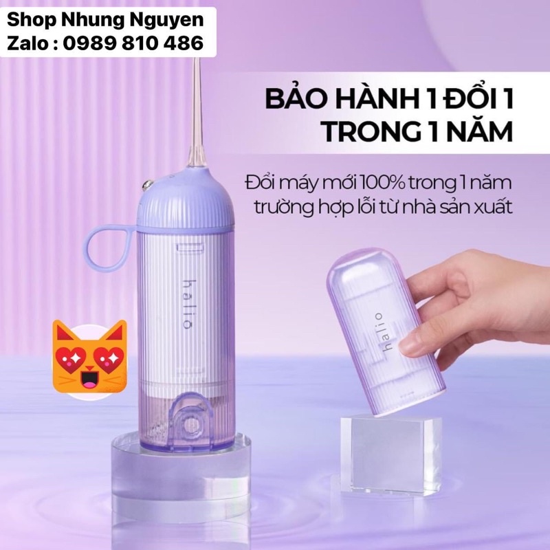 Máy Tăm Nước Cầm Tay Halio Professional Cordless Oral Irrigator Vệ Sinh Răng Đến 99,99%, Chăm Sóc Tối Ưu