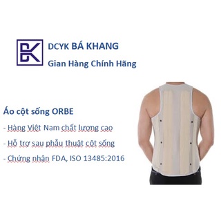 Áo cột sống orbe – giúp nâng đỡ, cố định, sơ cứu chấn thương cột sống - chất liệu thoáng khí - hàng chính hãng