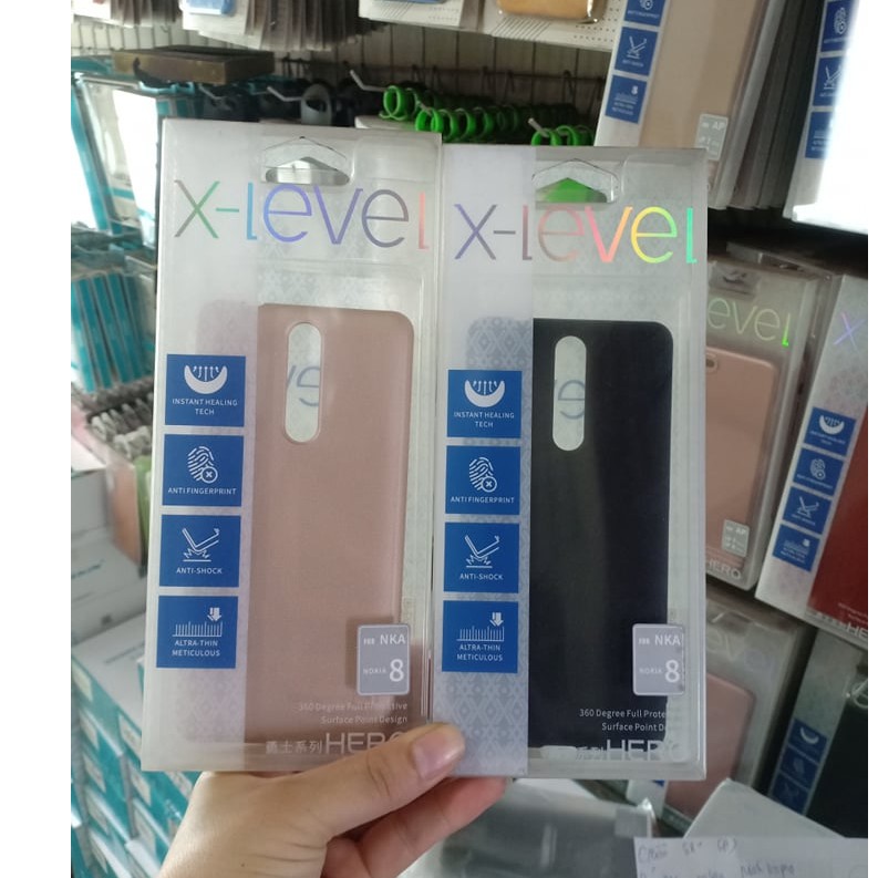 ỐP LƯNG SẦN NOKIA 8 CHÍNH HÃNG X-LEVEL