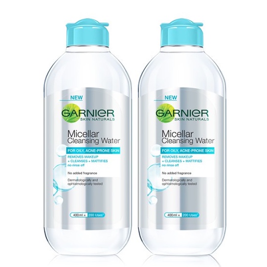 Nước tẩy trang Garnier Micellar Cleasing Water - For oily acne prone Skin dành cho da dầu mụn -  400ml