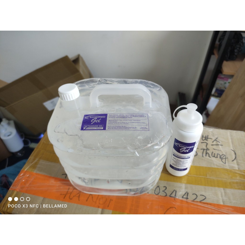 gel triệt lông Sonomed, gel nâng cơ trong suốt chất gel lỏng mịn, hàng nhập khẩu malaysia 5 lít