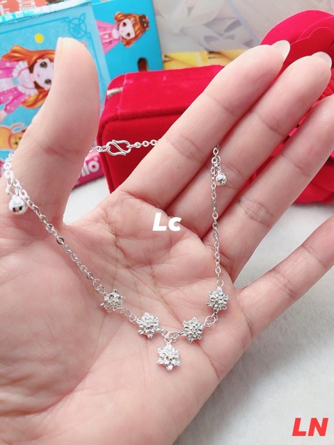 LẮC CHÂN NỮ HOA SEN CAO CẤP - TRANG SỨC BẠC