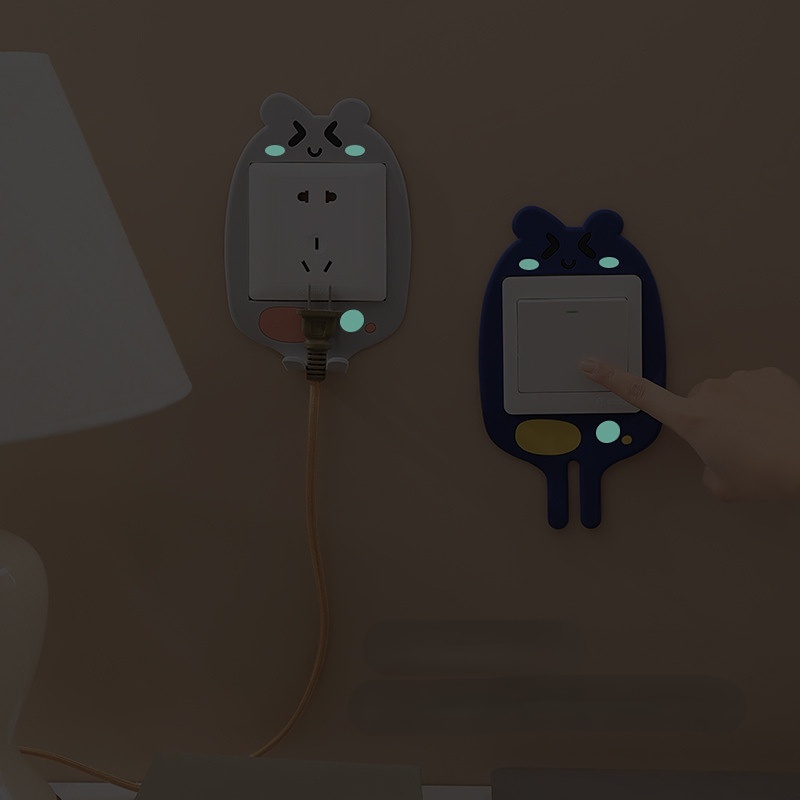 Móc Dán Tường Trang Trí Công Tắc Đèn Kiểu Hoạt Hình Dễ Thương