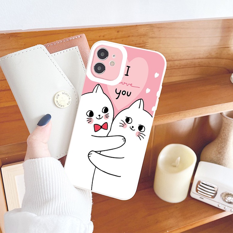 Ốp iphone chống sốc viền vuông I love you cute ốp iphone bảo vệ camera11/12/13pro/promax/x/xr/xs/xsmax/6/7/8/plus/se2020