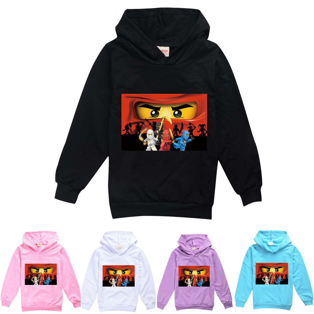 Áo Hoodie Dài Tay In Họa Tiết Lego Ninjago Dành Cho Các Bé 2-15 Tuổi