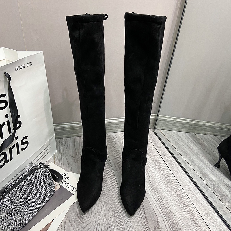 💗Boot Nữ  Boot Cao Cổ💗Giày Boot Cao Gót Mũi Nhọn Thiết Kế Mới Thời Trang Dành Cho Nữ