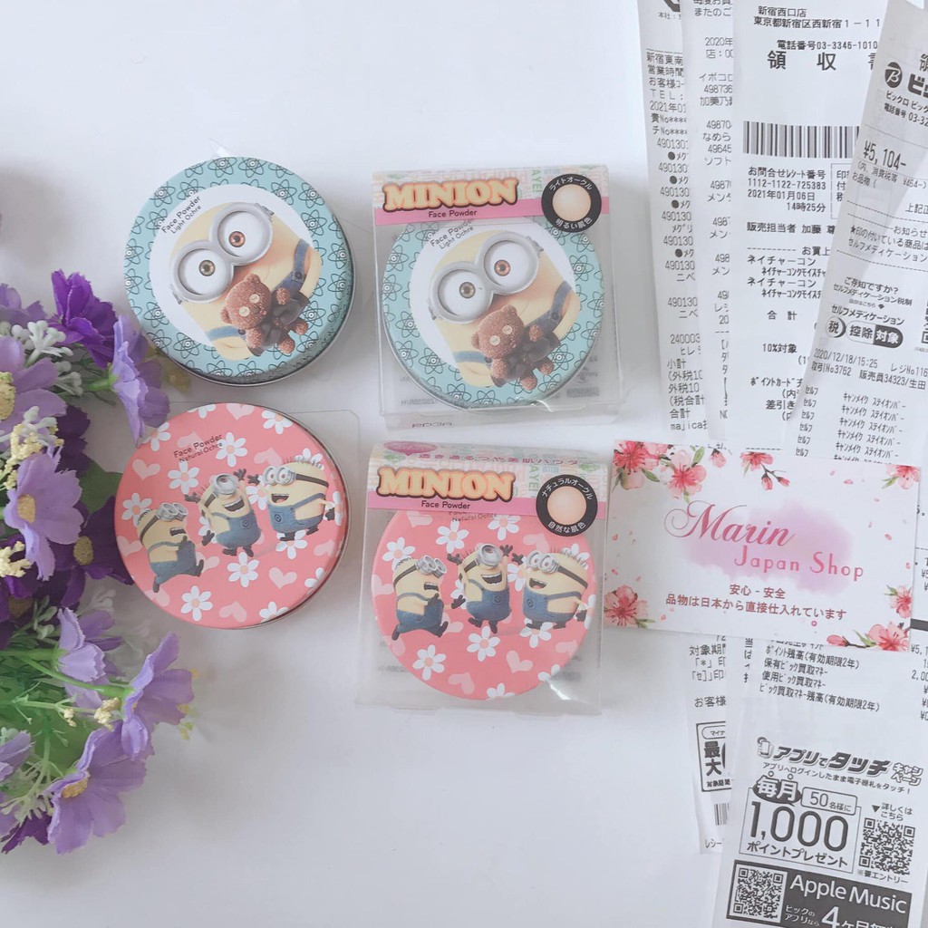 (Sale 400k --&gt;&gt;160k ) Phấn phủ nén hình siêu cute Minion phiên bản giới hạn Nhật Bản