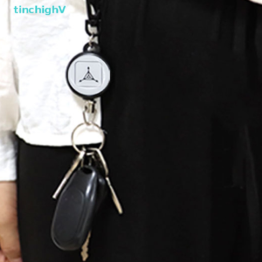 [TinchighV] 1 Dây Móc Chìa Khóa / Thắt Lưng Co Giãn Bằng Thép Có Thể Thu Gọn [Mới]