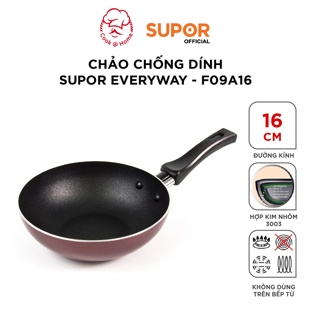 Chảo chống dính Supor Everyway F09A16-16cm