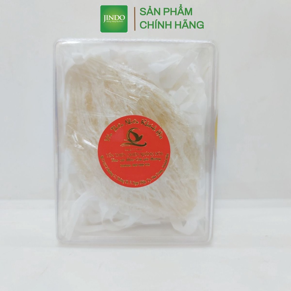 Yến sào Khánh Hòa cao cấp Đệ Nhất Yến JINDO 10g 1 tổ yến sợi đóng hộp hình chữ nhật tác dụng bồi bổ, tốt cho sức khỏe