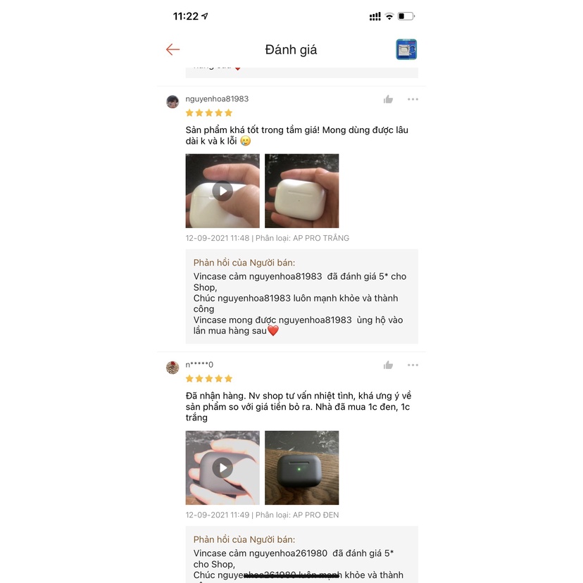 ⚡Tai Nghe Bluetooth Cao Cấp TWS 5.0⚡Bass To,Âm Hay,Đổi Tên,Định Vị,Xuyên Âm,Chống Ồn,Cảm Ứng Lực,Bảo Hành 6 Tháng