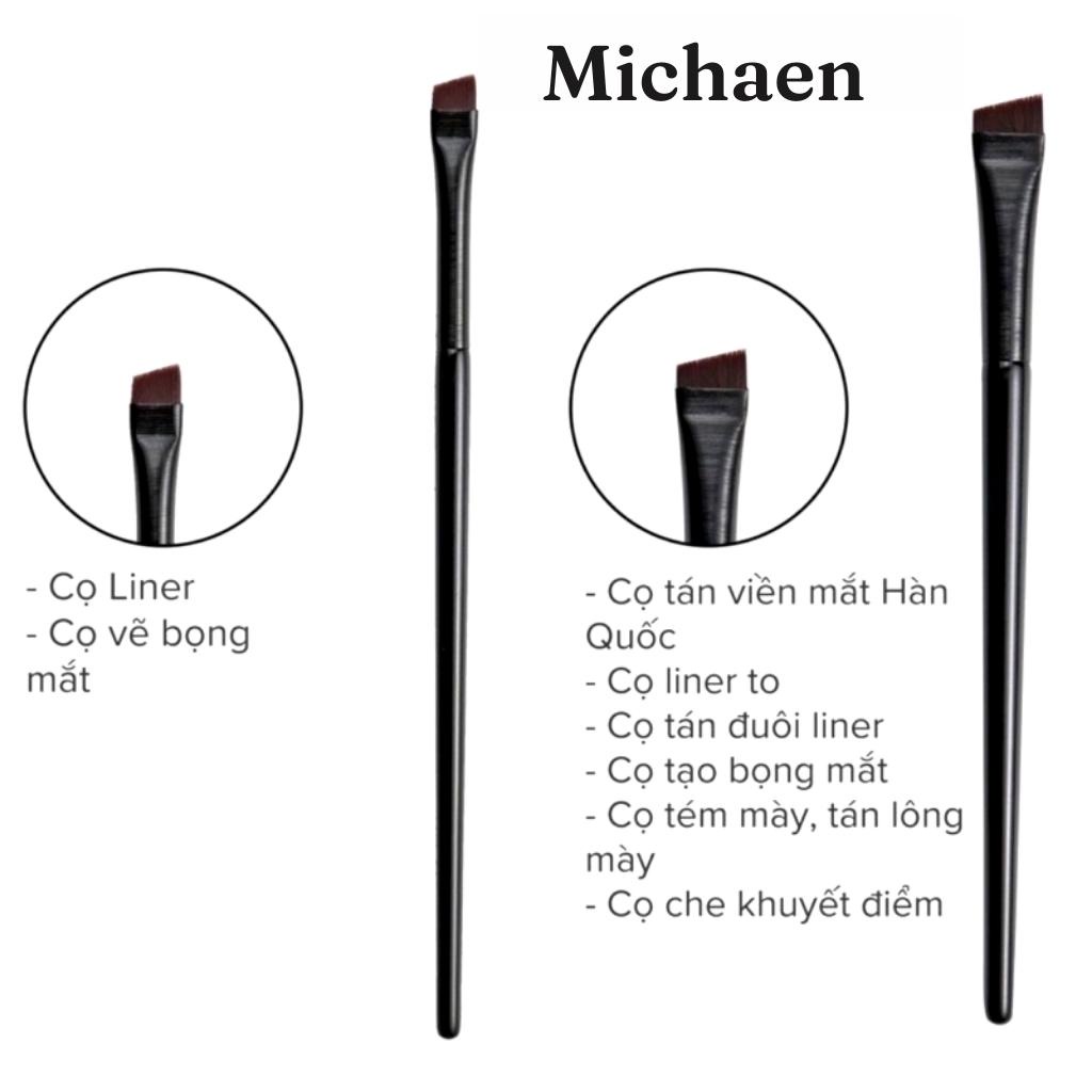 Cọ trang điểm mắt Cọ kẻ eyeliner, lông mày nét siêu mảnh cho trang điểm chuyên nghiệp