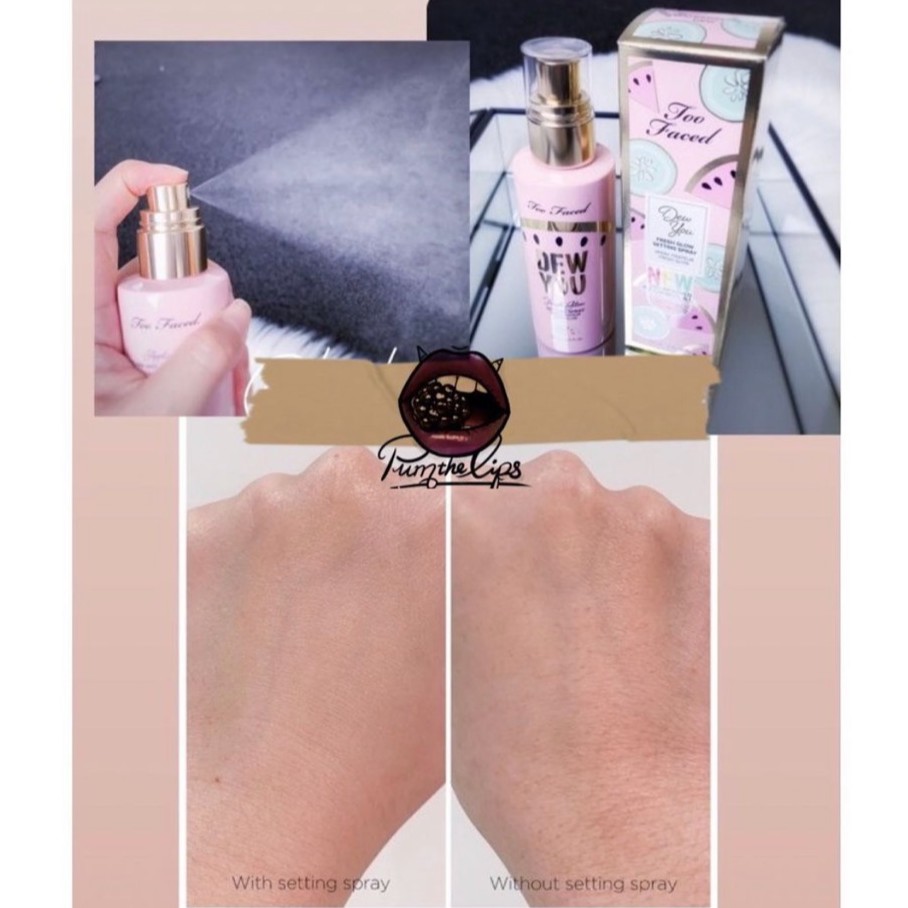  Xịt giữ make up Toofaced Dew You - Watermelon Dew | BigBuy360 - bigbuy360.vn
