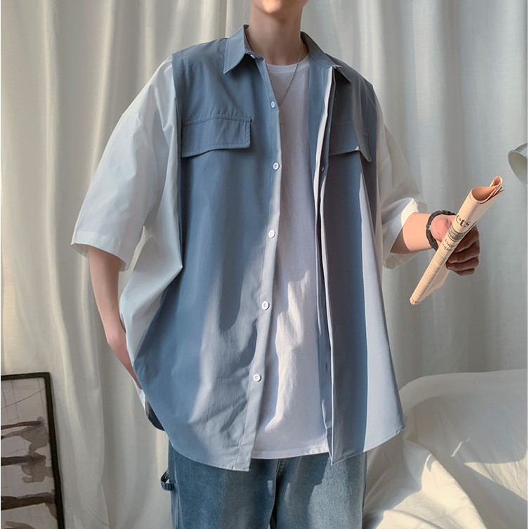 [FREESHIP TỪ 99K] [HOT] Áo Sơ Mi tay Lỡ Unisex Cho Cả Nam Và Nữ chất Vải Kate Hàn Đẹp Và Thoáng Mát | BigBuy360 - bigbuy360.vn