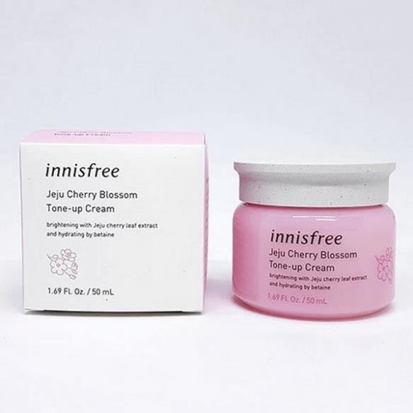 Kem dưỡng trắng da dưỡng ẩm nâng tone chiết xuất từ Hoa Anh Đào Innisfree Hàn Quốc 50ml giúp da trắng sáng mềm mịn