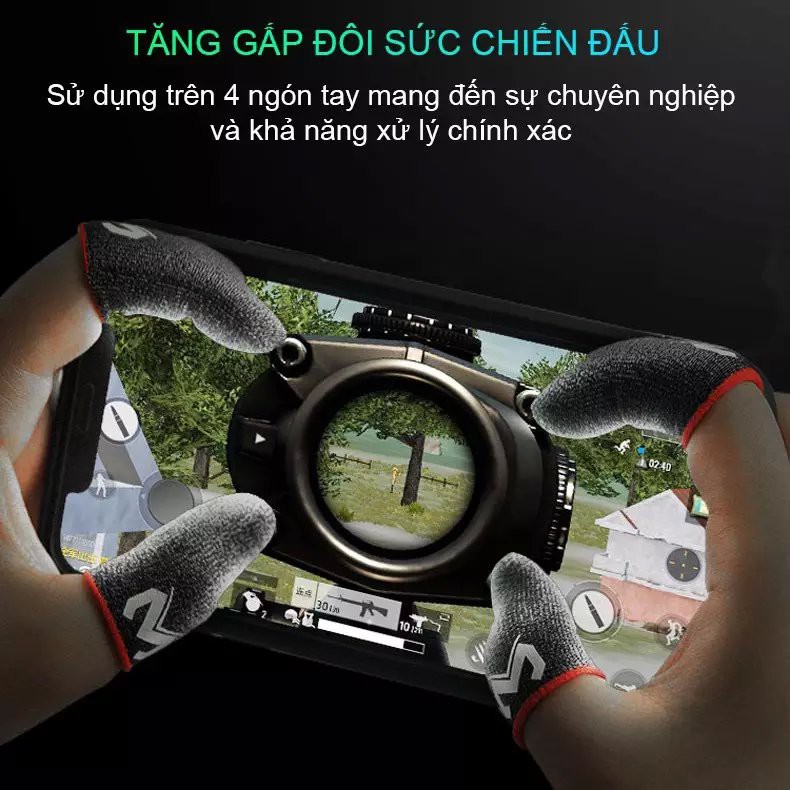 Bộ 2 Găng tay chơi game Memo HL03 sợi bạc cảm ứng chống mồ hôi cho tốc chiến, Pubg, FOG GT03 | BigBuy360 - bigbuy360.vn