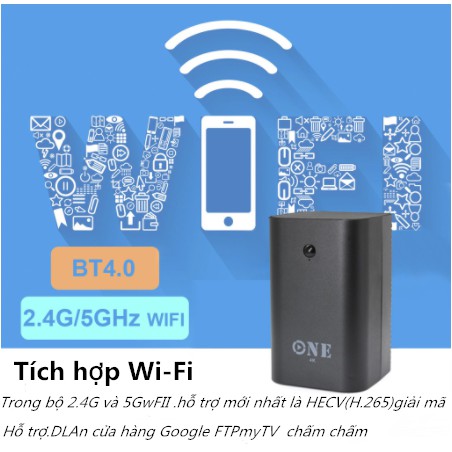 Tivi box Android9.0 one Việt Nam hỗ trợ wifi bluetooth android TV box 4GBRAM + ROM 64GB ROM bảo hành tv box 4k 12 tháng