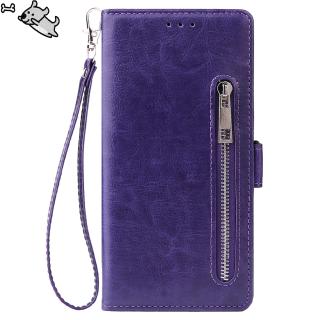 For Samsung NOTE 10 plus Solid Color PU Leather Zipper Wallet Double Buckle Protective Case with