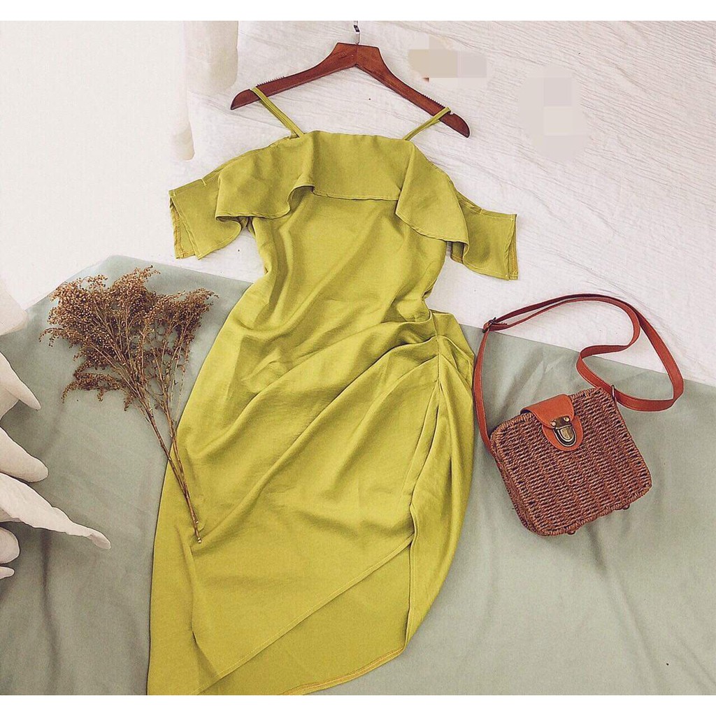 Váy Đầm 2 Dây Bèo Ngực Chất Đũi Mịn Sang Trọng Đẹp Sexy Thời Trang Công Sở Dạo Phố Dự Tiệc Hàng Cao Cấp | BigBuy360 - bigbuy360.vn